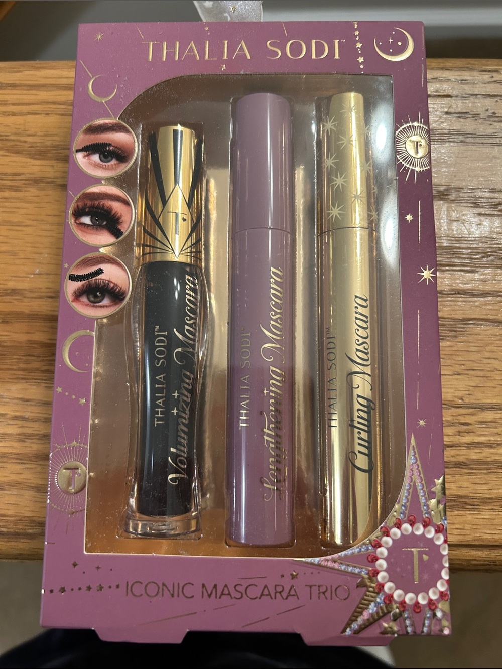 Thalia Sodi Iconic Mascara Trio — Black & Gold